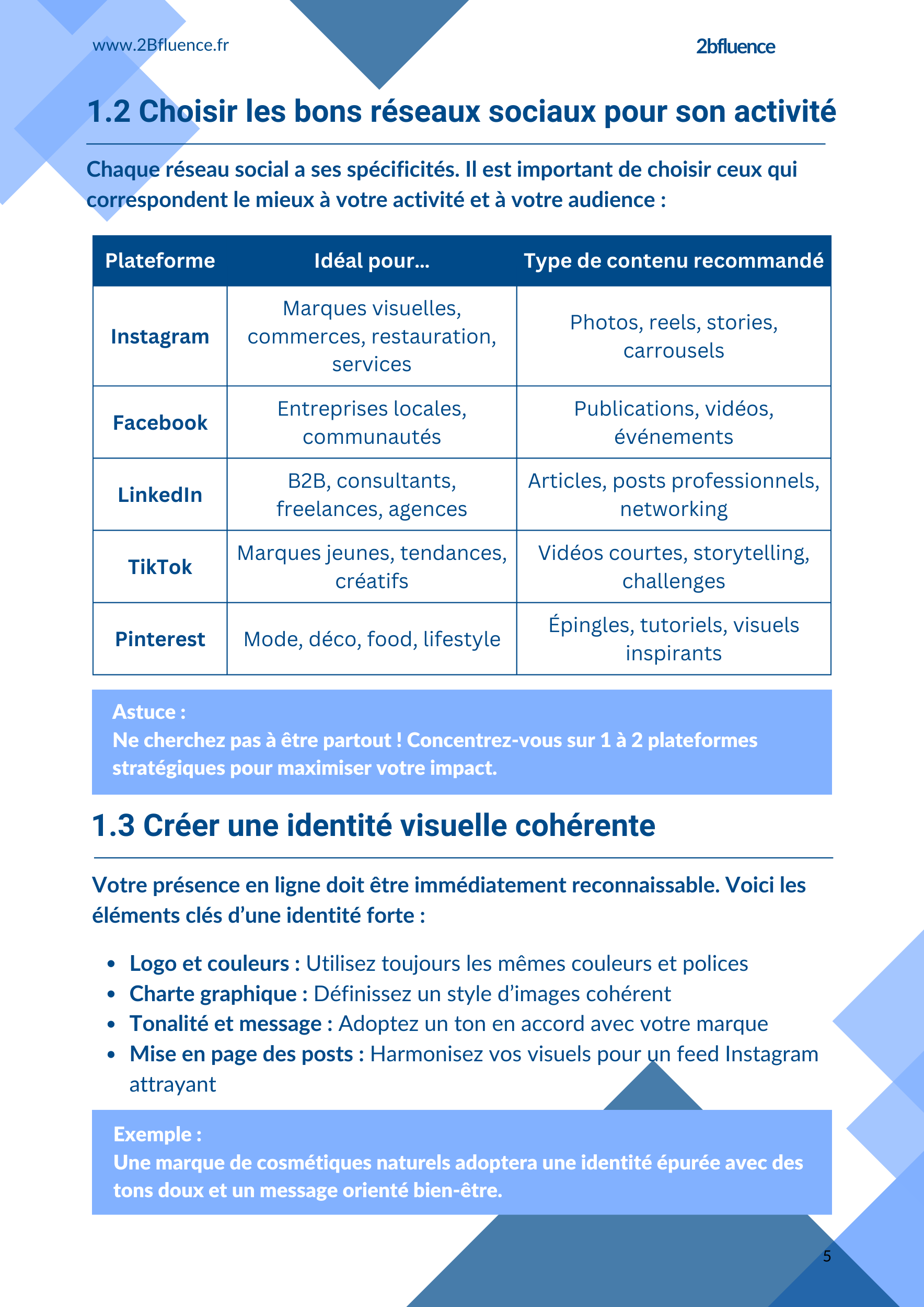 Sélection des réseaux sociaux adaptés pour maximiser son impact digital.